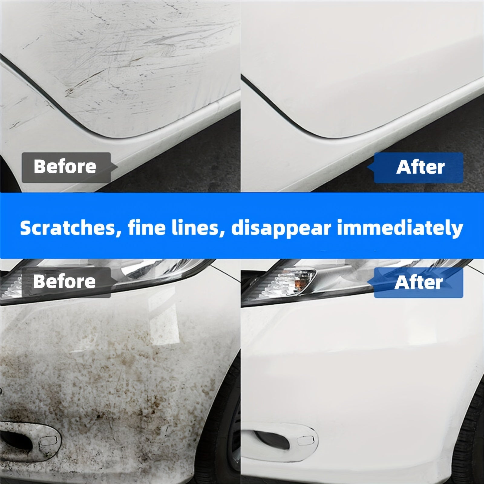 Scratch Remover  a Compound for Polishing And Restoring Car Paint  Eliminates Swirls And Imperfections While Enhancing The Shine of Glass  Steel  And Metal Surfaces   3.4 Ounces / 100 Milliliters