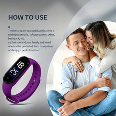 (Physical Method) 4pcs/set Household Insect Proof Watch  Women's Insect Bite Proof Watch  Outdoor Men's Mosquito Interference Watch  Summer Mosquito Proof  Suitable for Both Men and Women  Comfortable to Wear  Non toxic and Odorless