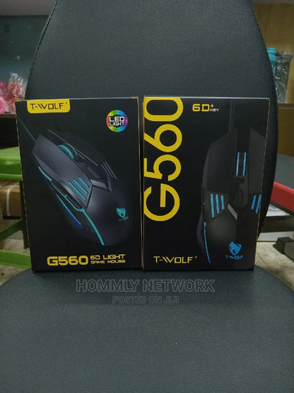 6D Wired Led Lighting Gaming Mouse G560