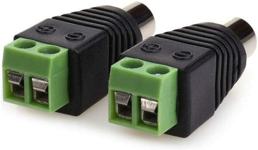 XF0571 Green RCA Female 100 Pieces
