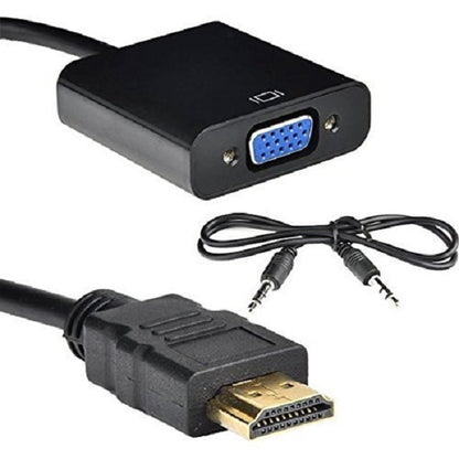 SE-L012 HDMI Male to VGA Female Video Adapter Cable with Audio Cable
