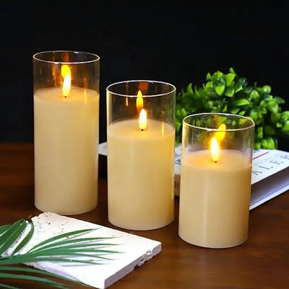 LED Plastic Battery Operated Candle, Takes 3 x AAA Batteries