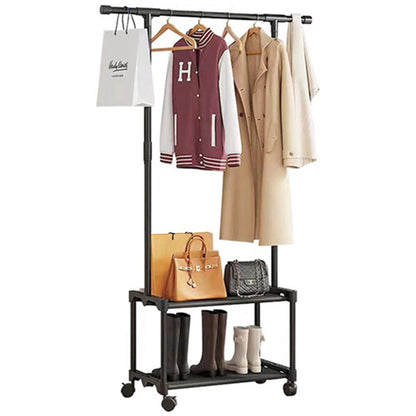 Coat Rack With Shoe Rack Metal Hanger With Storage Rack For Hallway Bedroom Furniture