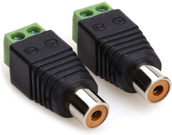 XF0571 Green RCA Female 100 Pieces