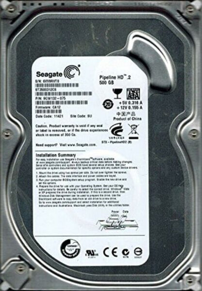 500GB Internal Hard Drive