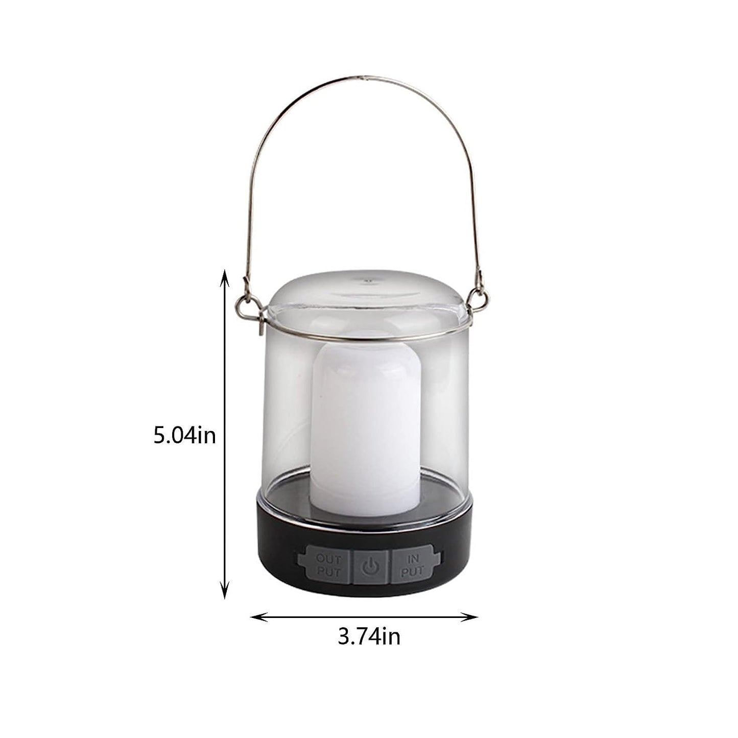 Outdoor Multifunctional Camping Light with USB Charging, Stepless Dimming Tent Light, Flame Lamp, Home Portable Camping Mood Light