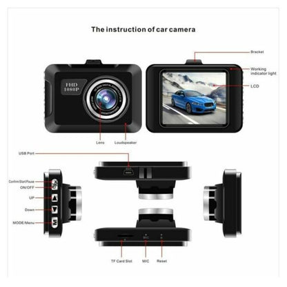 Q2 HD 1080P Mini Dashboard Car Camera