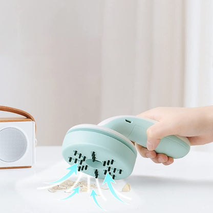 Mini C500 Desktop Vacuum Cleaner USB Charging with Vacuum Nozzle Cleaning Brush Detachable Design and Mini Portable Table Vacuum Cleaner Best Cleaner for Cleaning Crumbs Piano Co