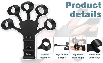 New Finger Grip Strengthener Hand forearm Exerciser Finger stretcher Trainer Hand Therapy