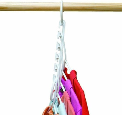 Pack Of 8 Triple Closet Space Hanger