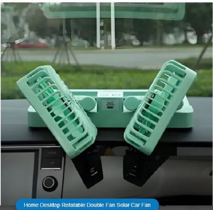 FA-SD-999 Rechargeable Dual Head Solar Powered Fan