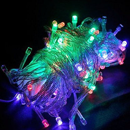 LED Inter-Connecting Clear Cable Fairy Light RGB 10M