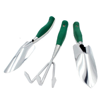 3 Piece Gardening Tools Hand Trowel, Transplantation Trowel And Hand Rake