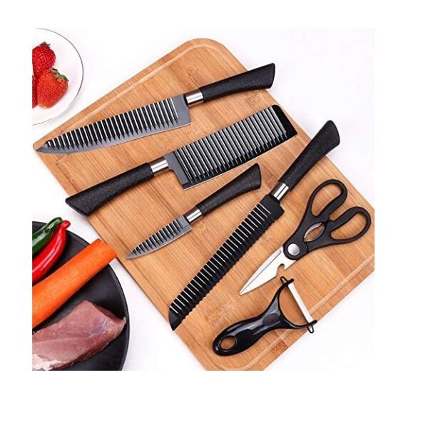 Vickland 1831405 Kitchen Home Professional Non Stick Chef Knife Set 6 Pcs