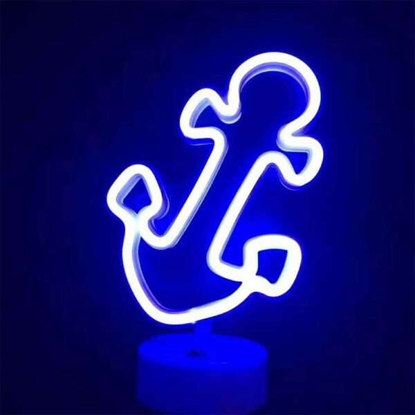 B-21 USB DC Cable Or Battery Operated Boat Anchor Neon Lamp With Base