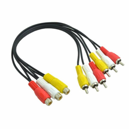 SE-116 AV line One Splitter RCA 3 female To 6 Male