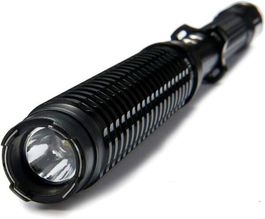 FA-HY-X10 Rechargeable Stun Gun Telescopic Baton Stick Cree LED Flashlight