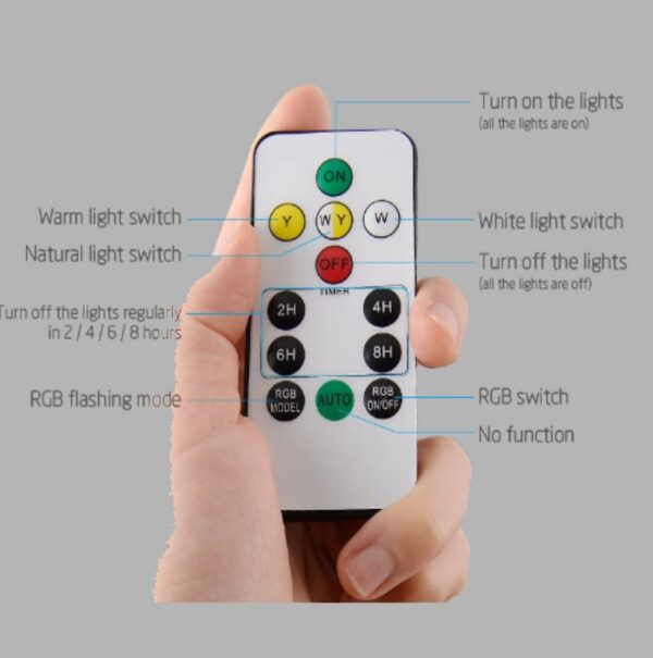 Aerbes AB-TY134 Solar Powered Garden Light RGB ,White & Warm White With Remote Control