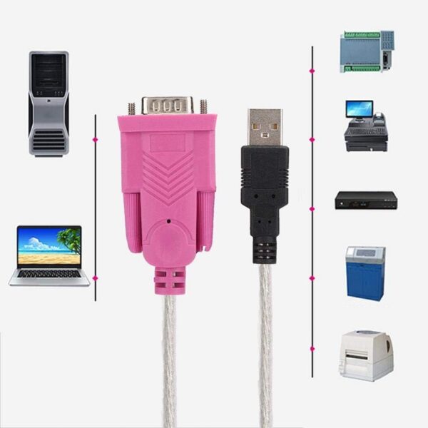 SE-L94 USB To RS232 DB9 Serial Cable Adapter 1.5M