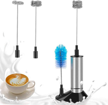 Cozy Milk Frother, Handheld Foam Maker, Portable Drink Mixer Stainless Stee