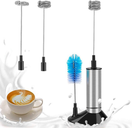 Cozy Milk Frother, Handheld Foam Maker, Portable Drink Mixer Stainless Stee