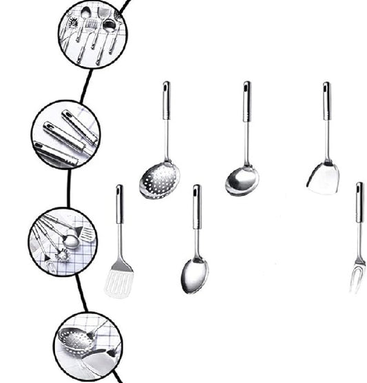 0089 Stainless Steel Kitchen Tool Set 7 In 1