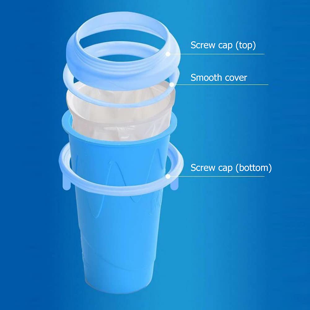 Slushy Maker Cup, The Tiktok Frozen Magic Squeeze Cup Double Layer, Magic Quick Frozen Smoothies Cup, Milkshake Slushy Ice Cream Maker for DIY for Children and Family