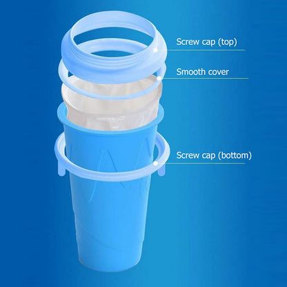 Slushy Maker Cup, The Tiktok Frozen Magic Squeeze Cup Double Layer, Magic Quick Frozen Smoothies Cup, Milkshake Slushy Ice Cream Maker for DIY for Children and Family