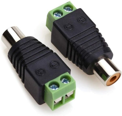XF0571 Green RCA Female 100 Pieces