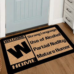 1Pc Matte Welcome Doormat Heavy Duty Non Slip Entry