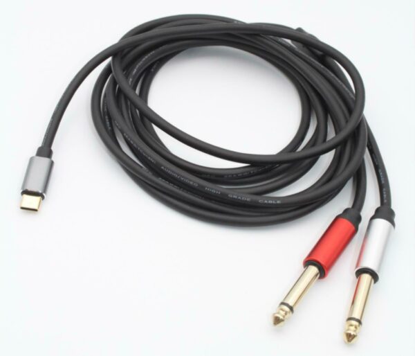 SE-LT21 TYPE-C TO 6.35*2P Cable 1.5M