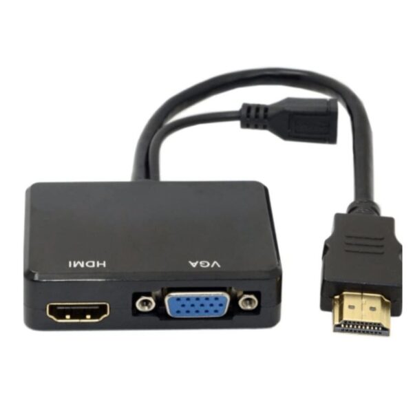 SE-L127 HDMI To VGA+ HDMI Adapter