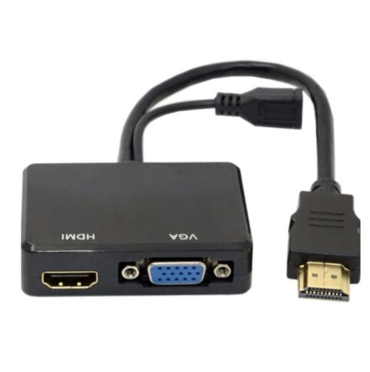 SE-L127 HDMI To VGA+ HDMI Adapter