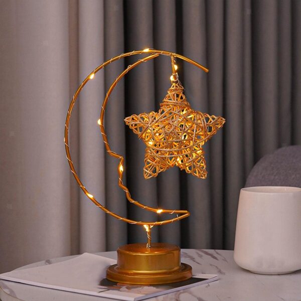 Battery Operated Star Quarter Moon Light Warm White