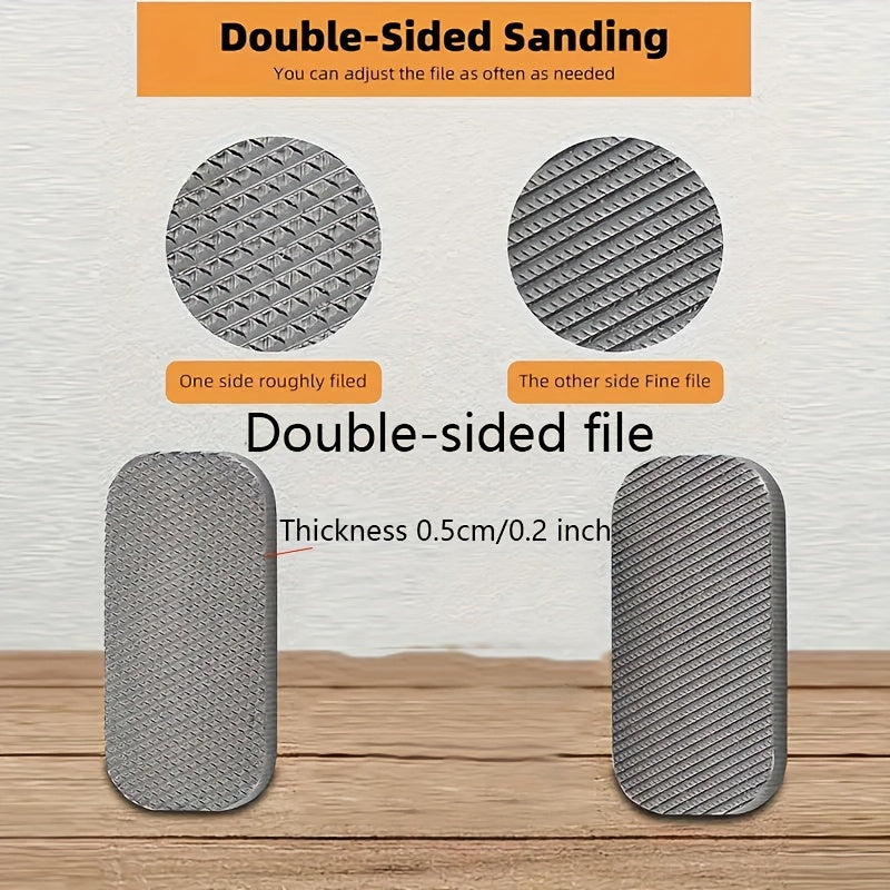 1pc Heavy Duty Double Sided Paint File Tool with Blades   Quick Removal of Paint Blemishes  Stains & Residue   Metal Construction for Cars  Trucks