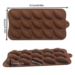 1/2/3pcs Cocoa Fruit Mousse Cake Silicone Baking Pan  Olive Chocolate French Dessert Oval Shape Reusable High Temperature Resistant Food Grade Material  Molds for Chocolate  Chocolate Bar Packaging  Thick Chocolate Mold  Large Chocolate Mold  Mold for Cho