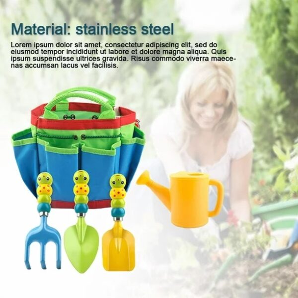 Caterpillar Shaped Children's Gardening Tool Set 5 In 1