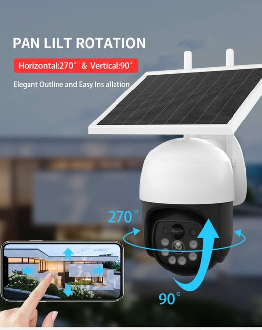 ZYF-0034 VRT-VC9-G Solar Powered 4G Smart Surveillance Camera V380 Pro App