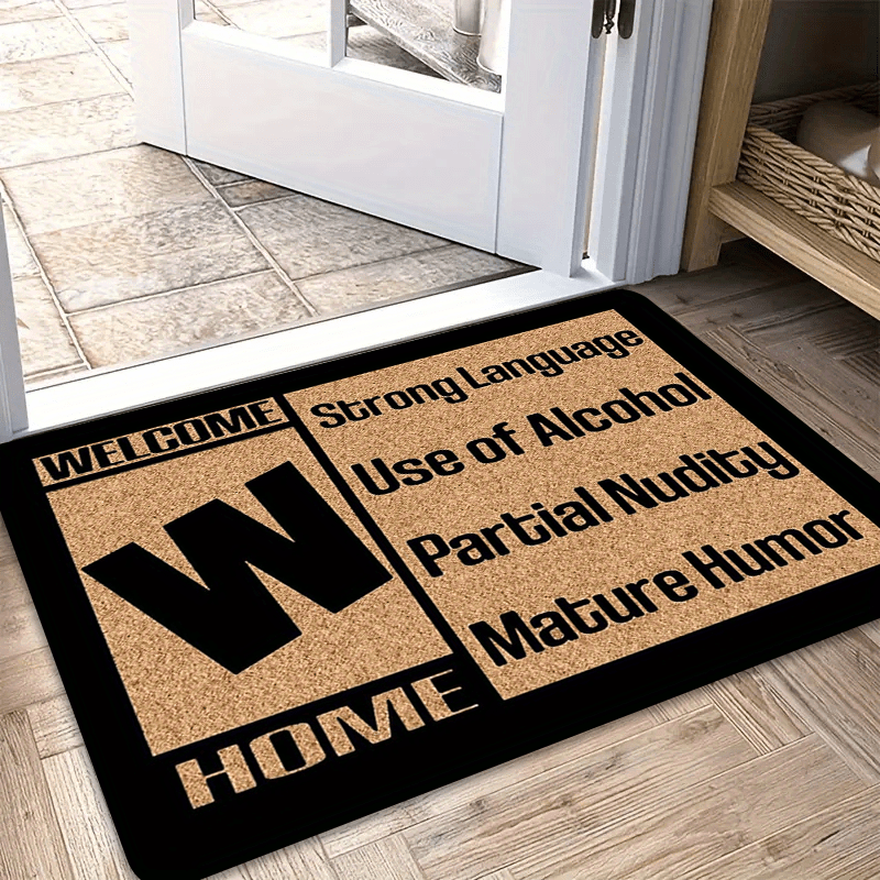1Pc Matte Welcome Doormat Heavy Duty Non Slip Entry