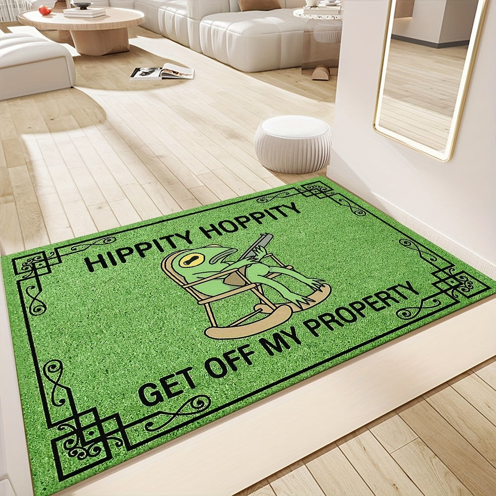 Luxurious Green Frog Pattern Floor Mat 6Mm Thick