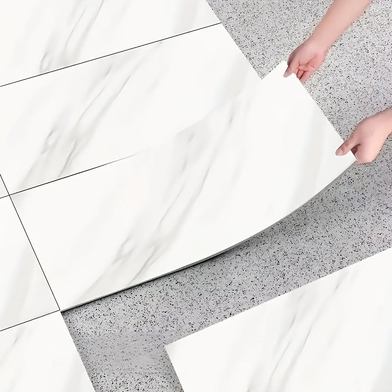 31pcs Modern Style PVC Self Adhesive Thick Floor Stickers   Easy to Peel and Stick   Waterproof Flooring Patch   for Bedroom Living Room Kitchen Bathroom