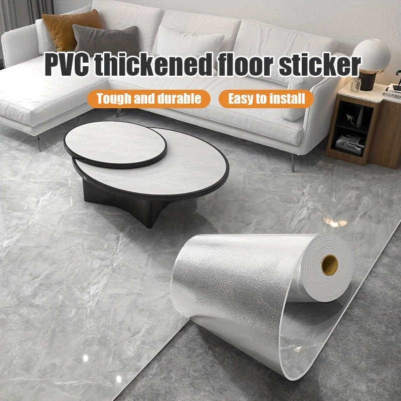 2 Rolls  Thickened Large Roll 3mm  15.67 Inches x 118.11 Inches  European Retro 3D Marble Flooring Stickers  Peel and Stick  Removable and Easy to Maintain  Pvc Wallpaper  Scratch resistant  Multi functional Design Suitable For Bedroom  Living Room