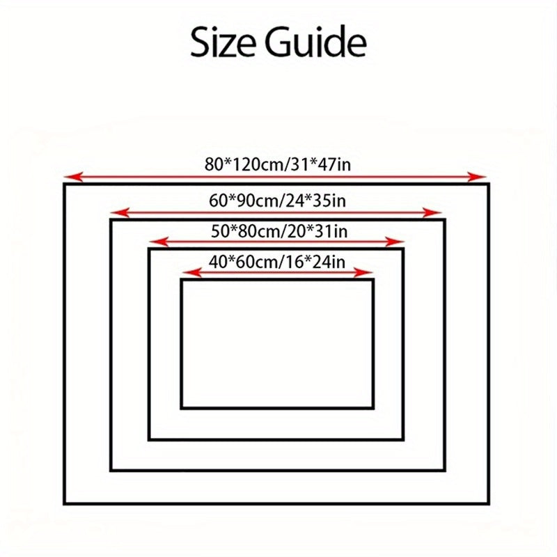 1Pc Modern Abstract Welcome Mat Non Slip Indoor/Outdoor Door