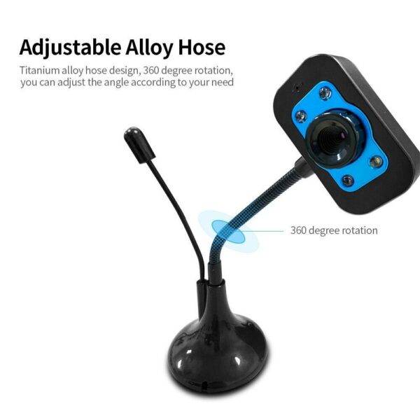 XF0114 Web Camera with Microphone 4 LED