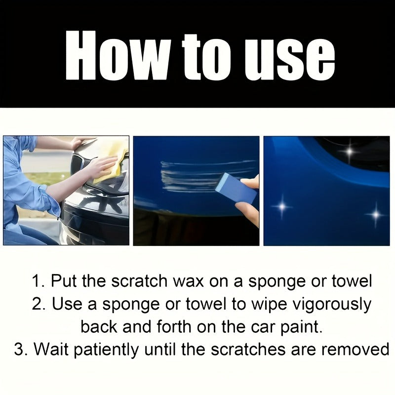 Car Scratch Repair Wax  Suitable for All Vehicles Polishing and Removal Cream   Ideal Choice for Plastic Surfaces to Quickly Restore Shine  Vehicle Surface Restoration  Easy Application  Durable Protection  Auto Detailing  Glossy Finish  Longlasting Shine
