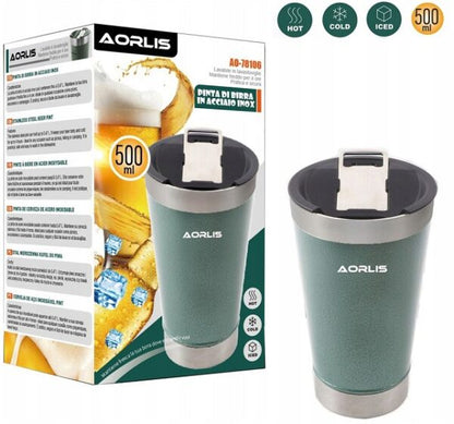 Aorlis AO-78106 Stainless Steel Beer Pint Tumbuler 500ml