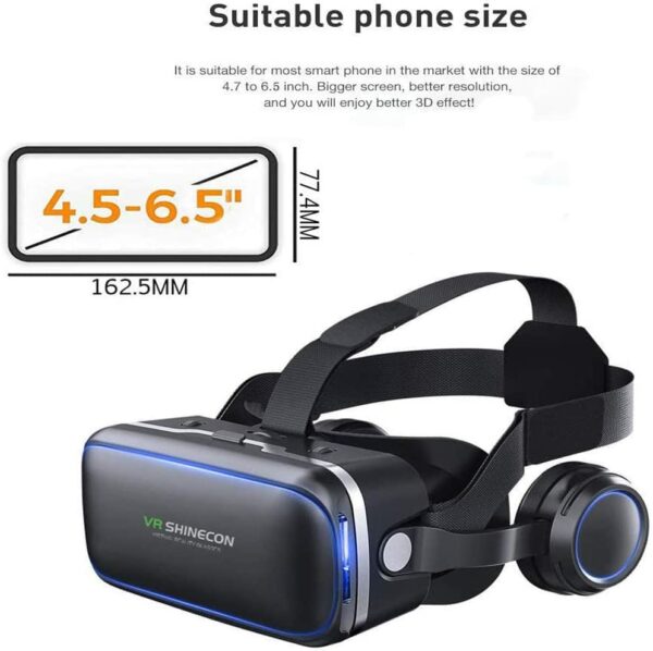 VR Shinecon 3D VR Glasses With Headphones