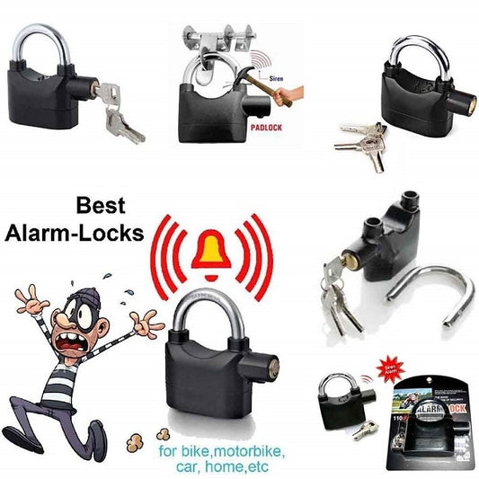 110 DBA Anti Theft Siren Security Alarm Movement Shock Sensor Lock