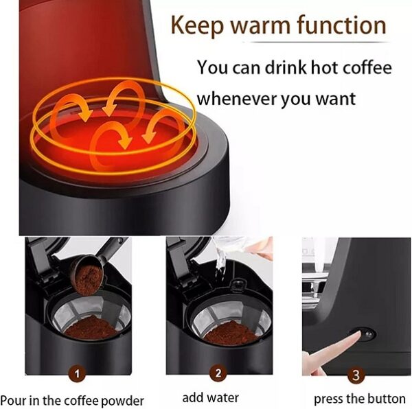 Aorlis AO-78062 Automatic Coffee Maker 650W CA-704