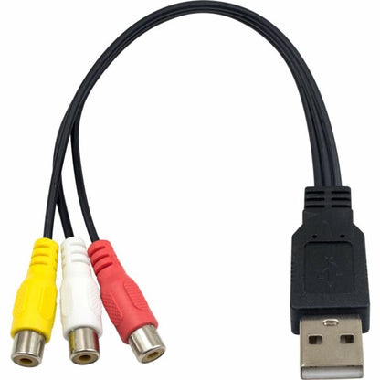 SE-C06 USB To 3 RCA Female Video Audio Cable
